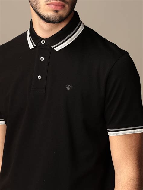 polo negro armani